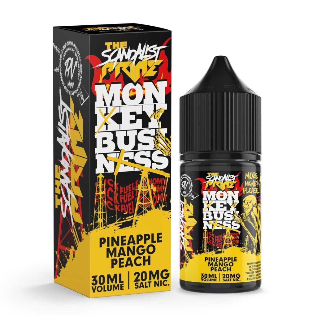 The Scandalist Hardhitters salt (mango/strawberry/guava) 20 hard M