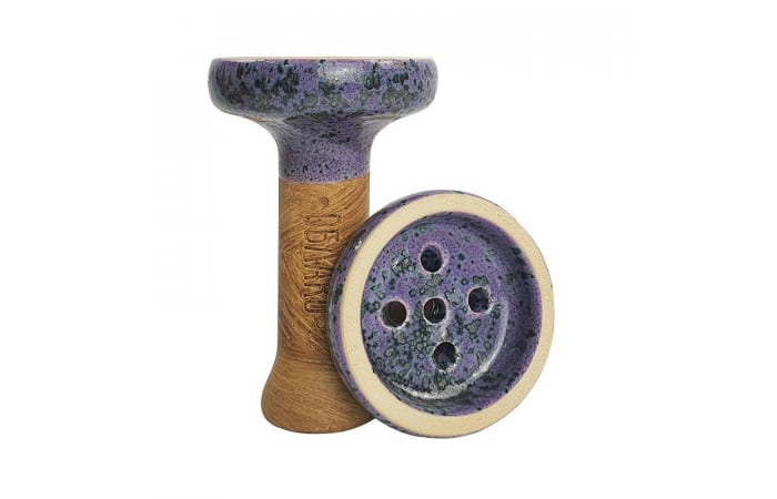 Облако Black glaze (сиреневая в точку) чаша для кальяна