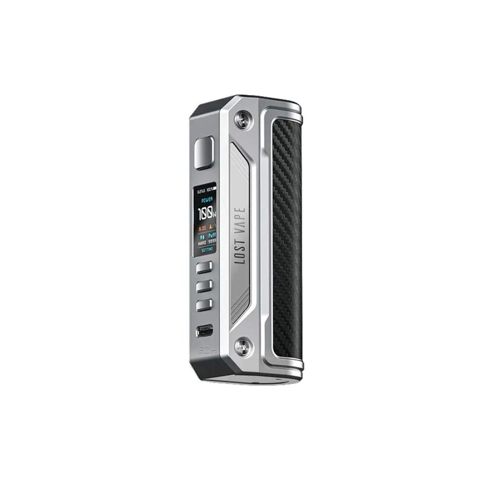 Боксмод Lost Vape Thelema Solo DNA 100C (ss/carbon fiber)