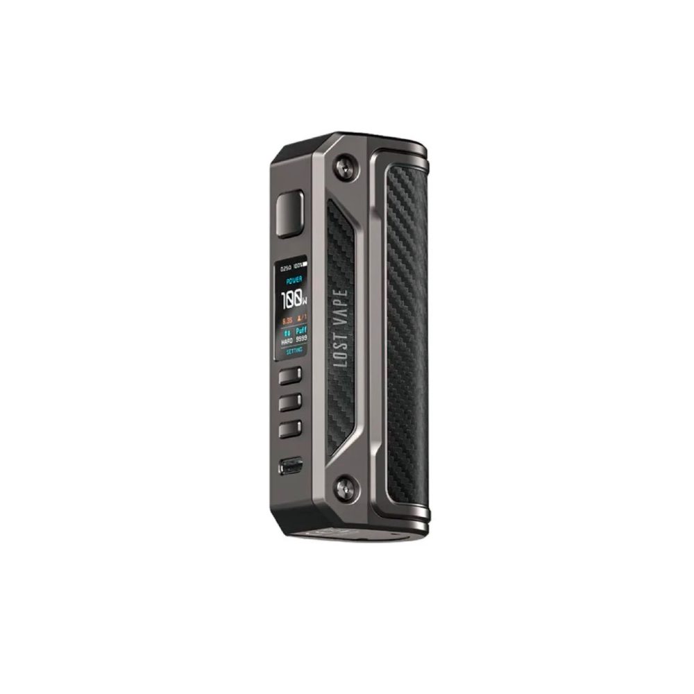 Боксмод Lost vape Thelema Solo (gunmetal/carbon fiber)