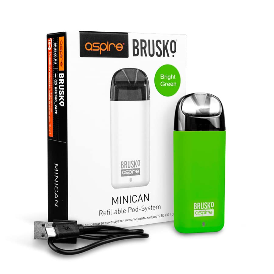 Aspire Brusko minican (bright green) электронная сигарета