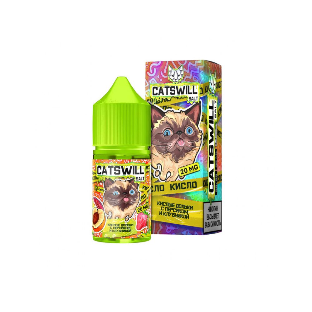 Catswill Sour salt (персик/клубника) 20 hard M