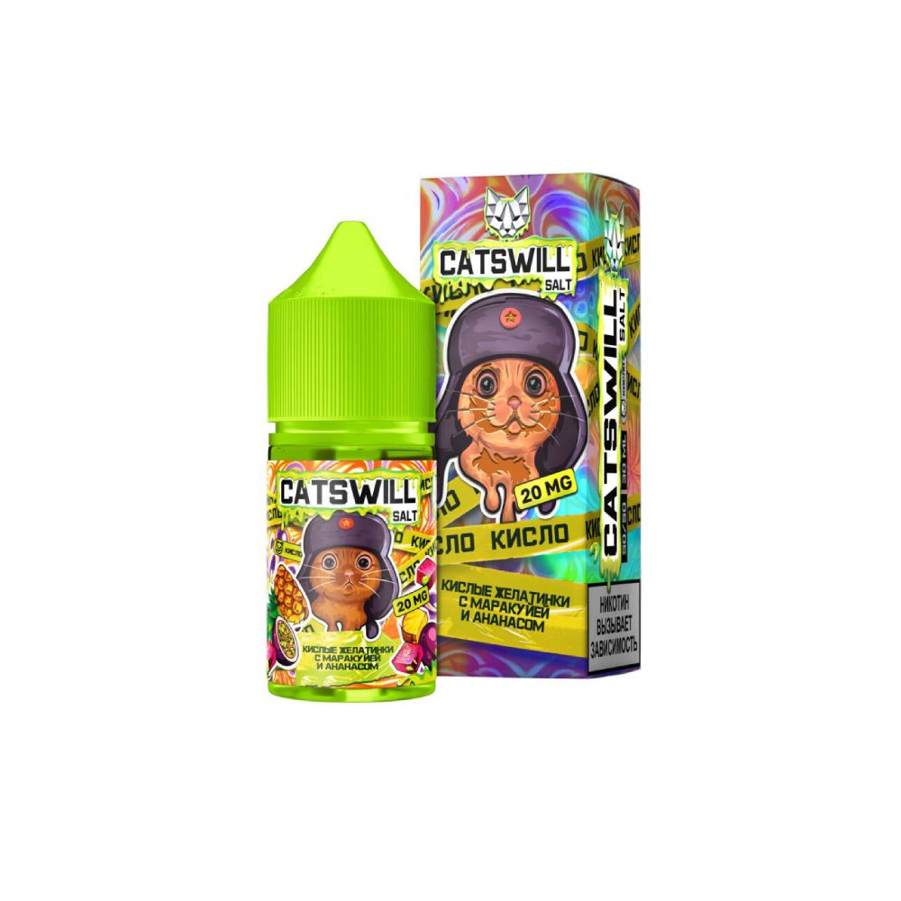 Catswill Sour salt (желатинки/маракуйя/ананас) 20 hard M