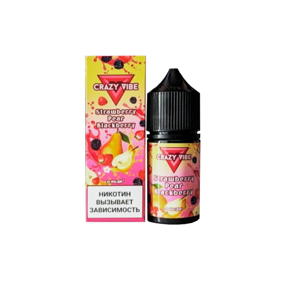 Crazy Vibe salt (strawberry/pear/blackberry) 20 hard M