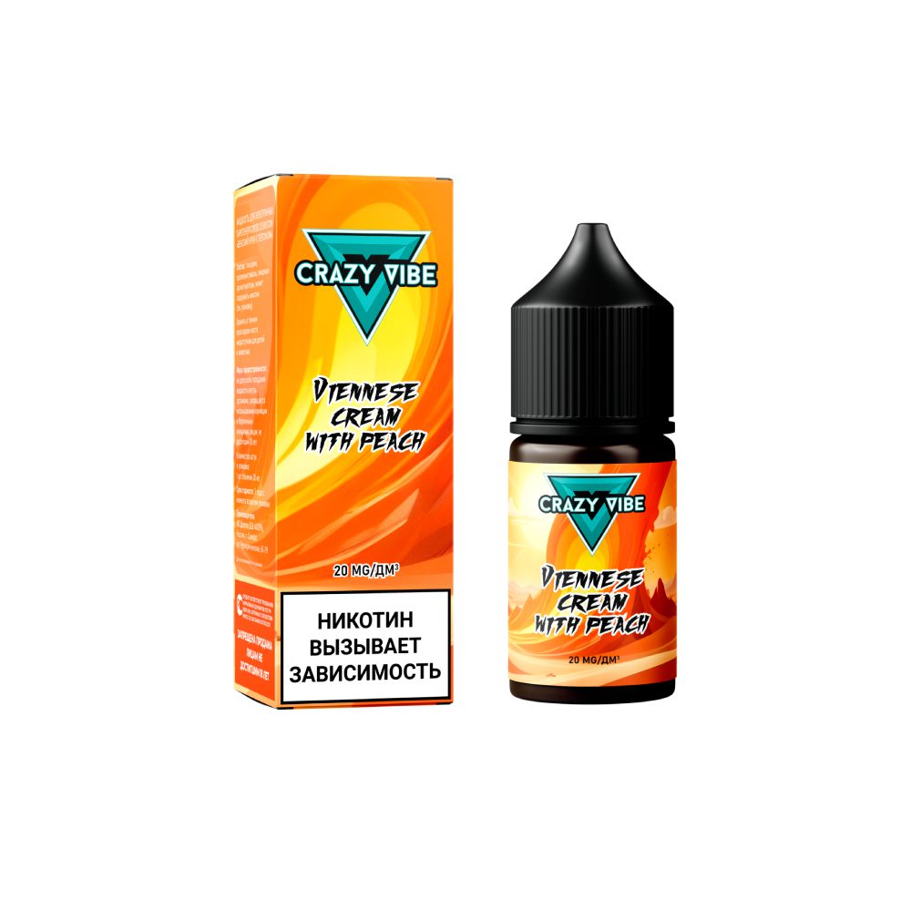 Crazy Vibe salt (viennese cream/peach) 20mg M