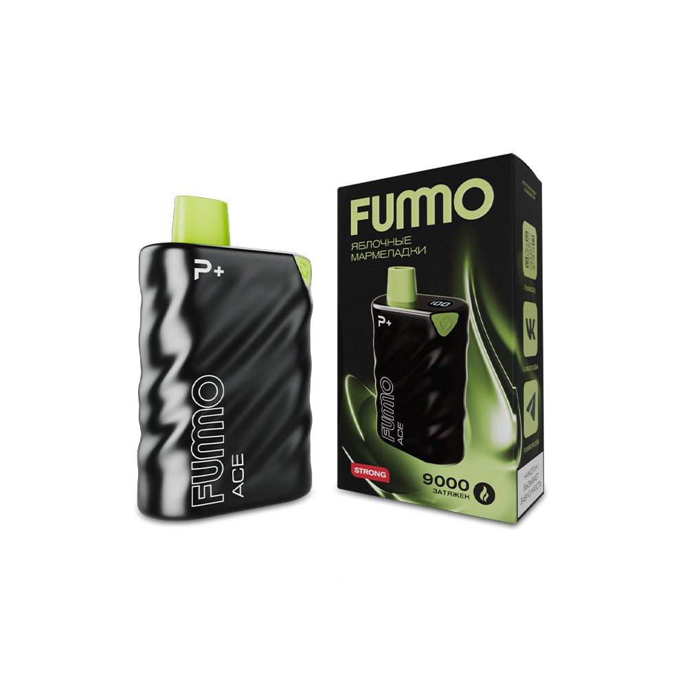 Fummo Ace 9000 (яблочные мармеладки) M
