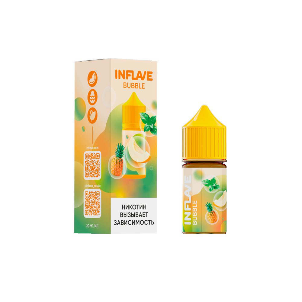 Inflave Bubble salt (ананас/маракуйя) 20mg M