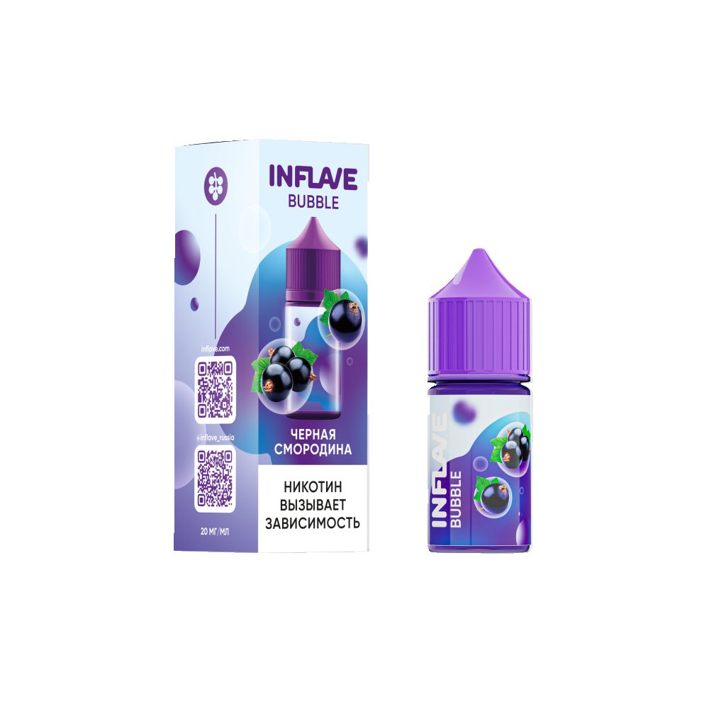 Inflave Bubble salt (черная смородина) 20mg M