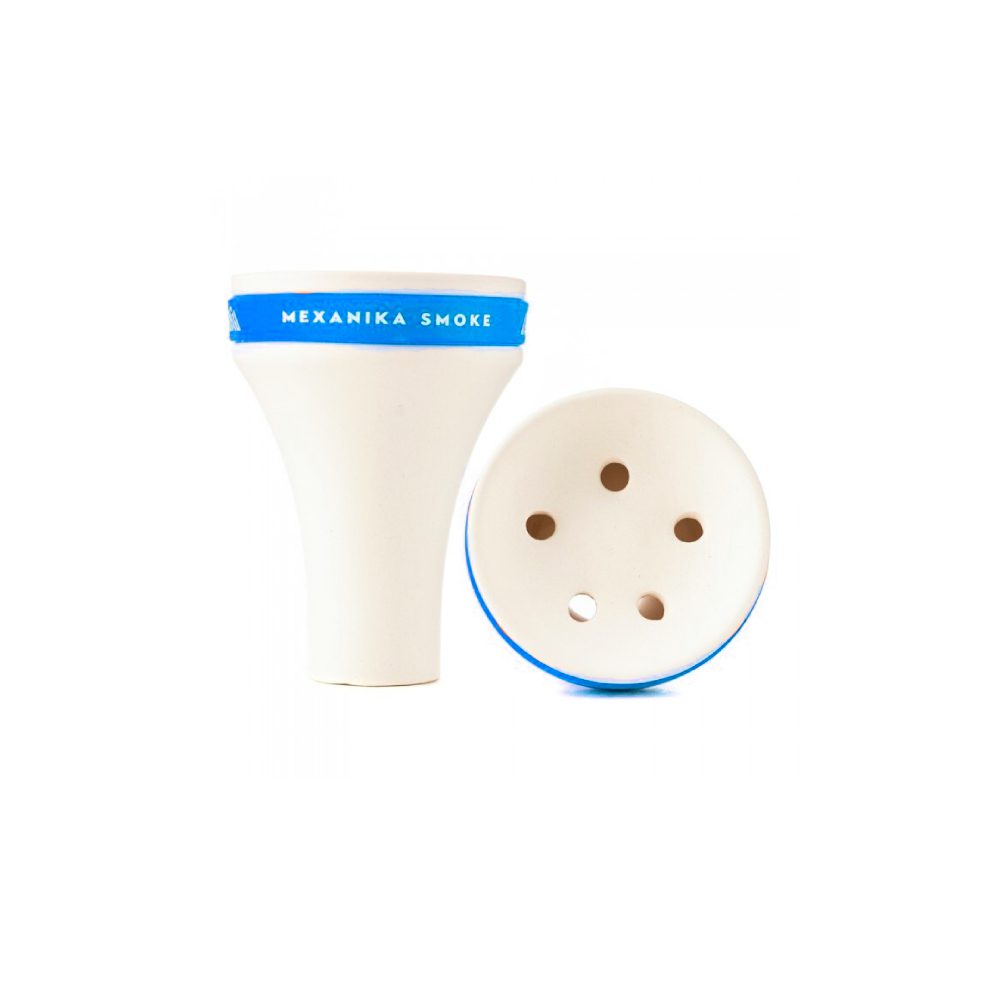 MS Fancy (белая/голубая) чаша для кальяна