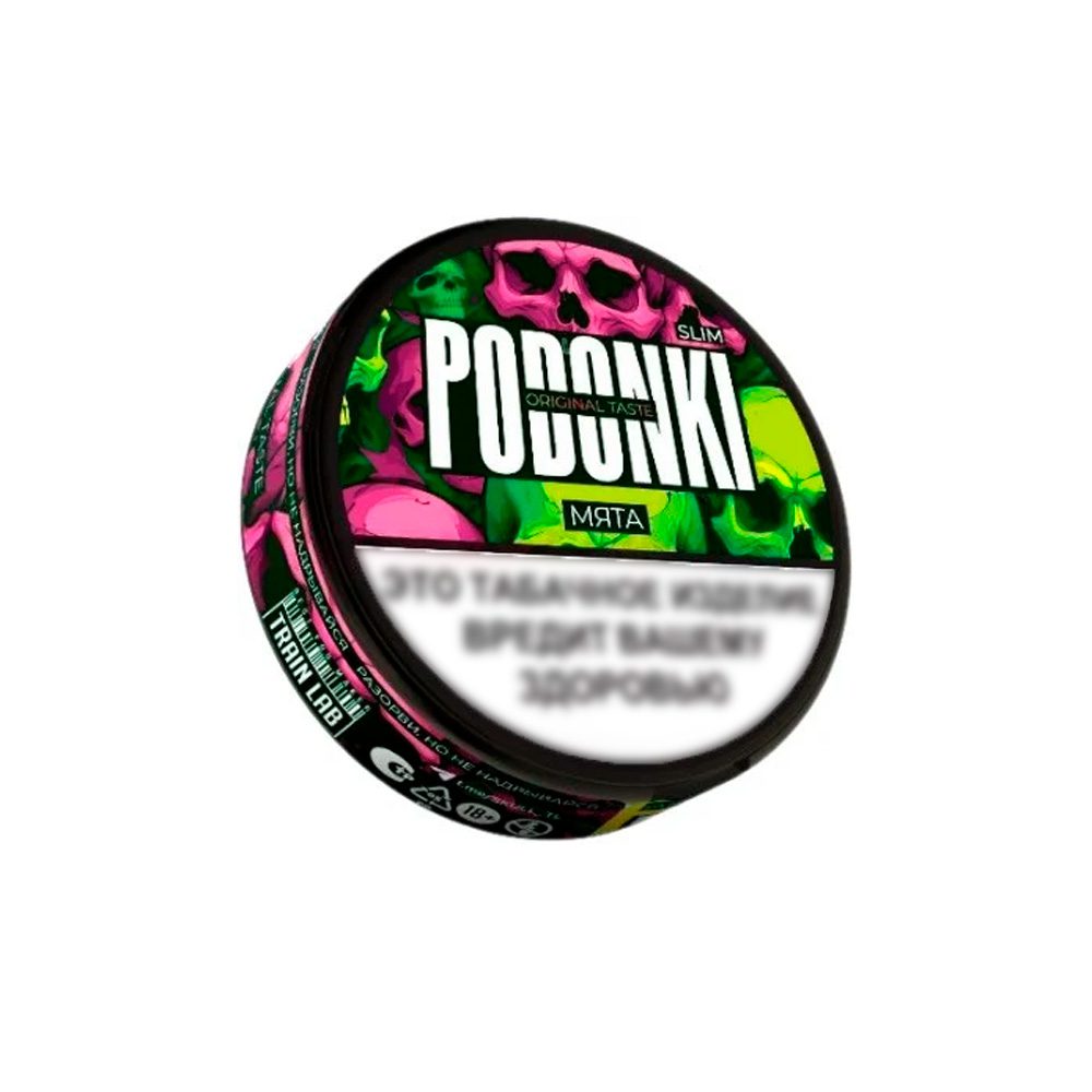 Жевательный табак Podonki Original Taste slim (мята)