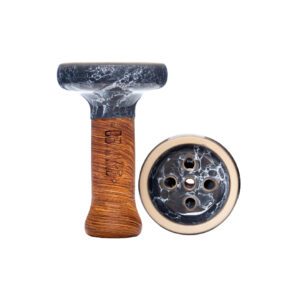 Облако Black Glaze Top (серо-белый мрамор) чаша для кальяна