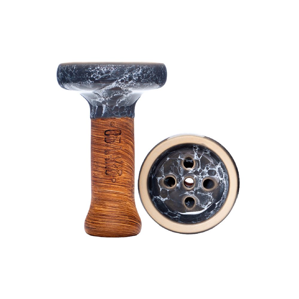 Облако Black Glaze Top (серо-белый мрамор) чаша для кальяна