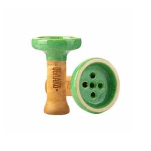 Облако Black Glaze Top (зеленый в точку) чаша для кальяна