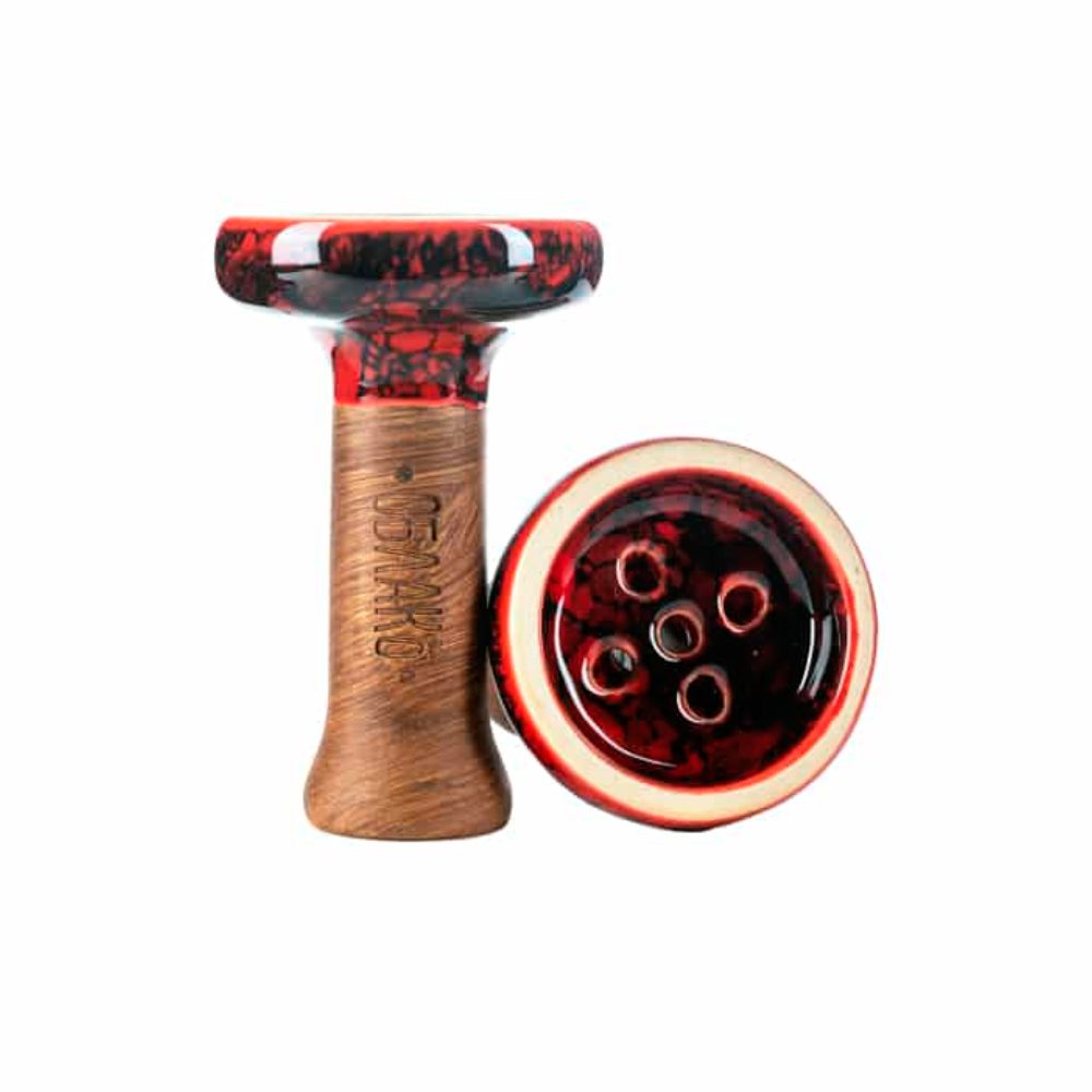 Облако Black glaze (бордово-чёрный мрамор) чаша для кальяна