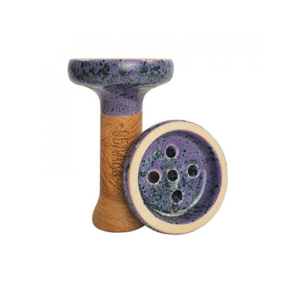 Облако Black glaze (сиреневая в точку) чаша для кальяна