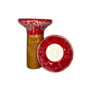 Облако Flow (белый/бордово-белый мрамор) чаша для кальяна