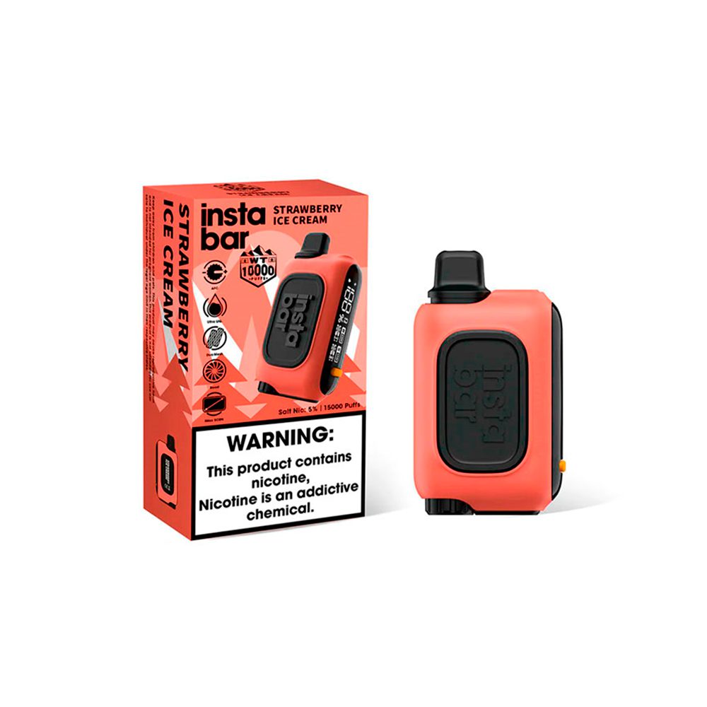 Instabar 10000 (клубничное мороженное) M