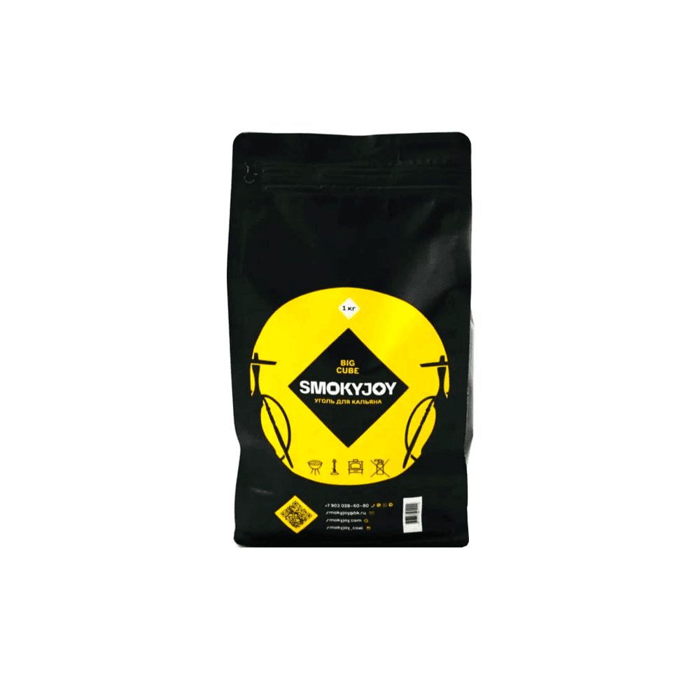 Smoky Joy Big cube 25мм/72шт уголь для кальяна