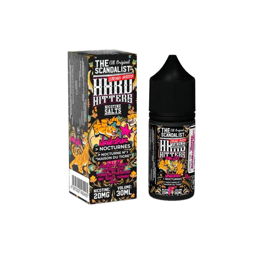 The Scandalist Hardhitters salt (custard/butterscotch/tobacco note) 20mg M