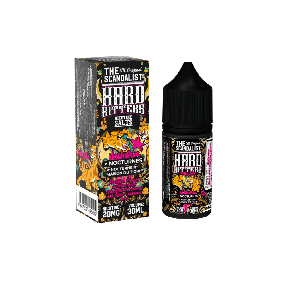The Scandalist Hardhitters salt (custard/butterscotch/tobacco note) 20 hard M