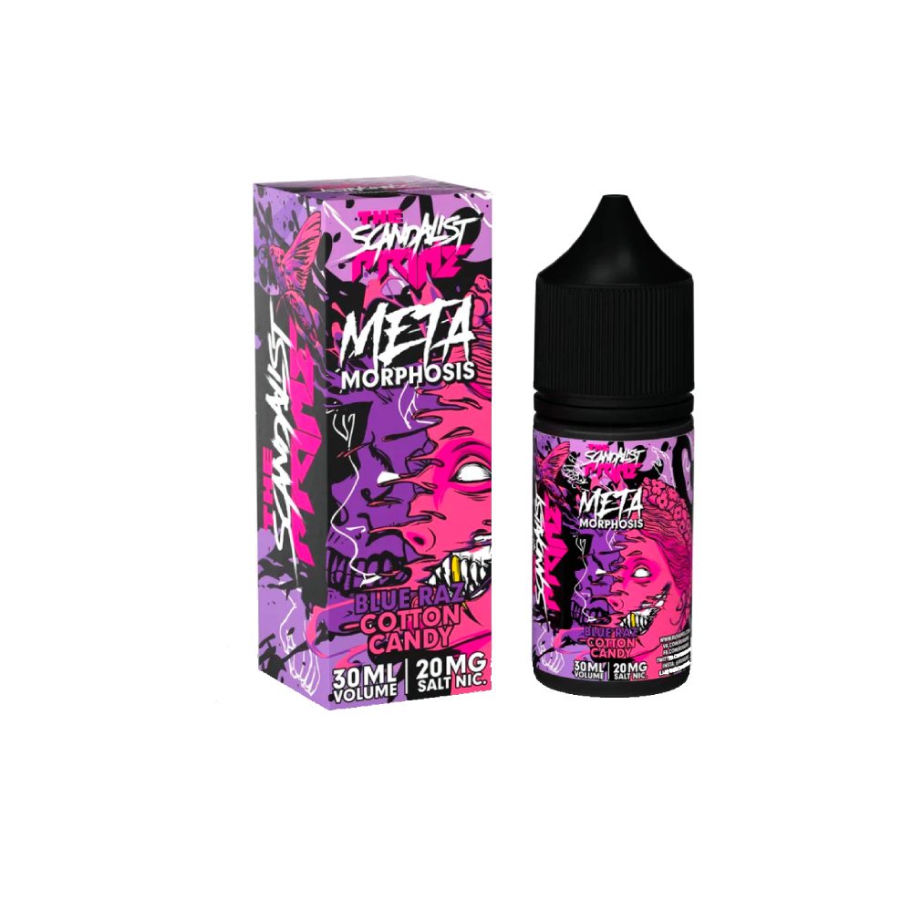 The Scandalist Prime salt (blue raz/cotton candy) 20 hard M