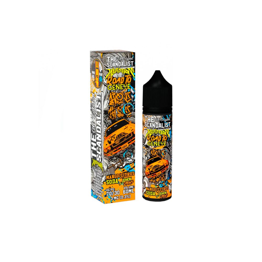 The Scandalist (ice mango/citrus soda/lemon chew) 0mg M