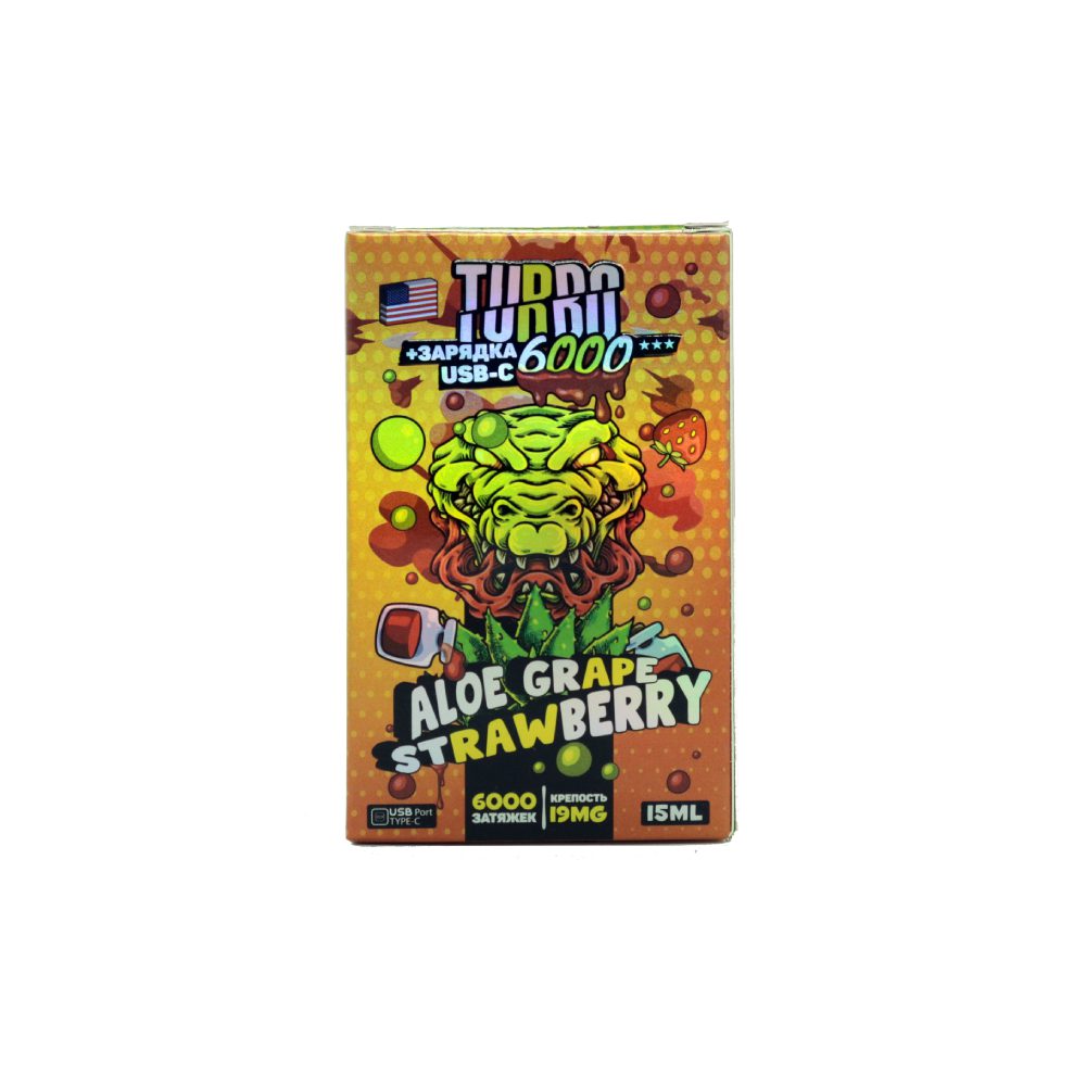 Turbo 6000 (алое/виноград/клубника) M