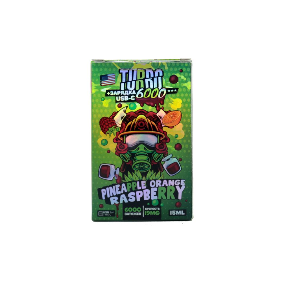 Turbo 6000 (ананас/апельсин/малина) M