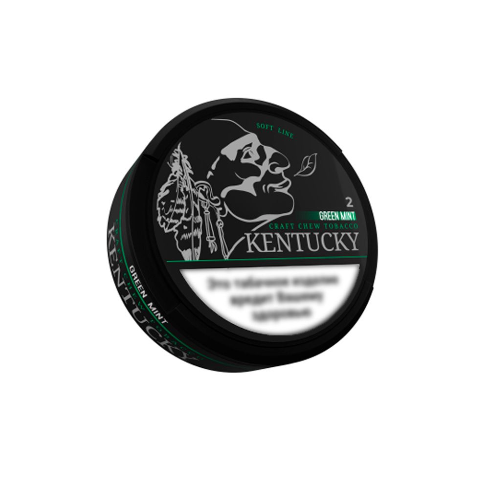 Жевательный табак Kentucky (green mint) slim 15гр M