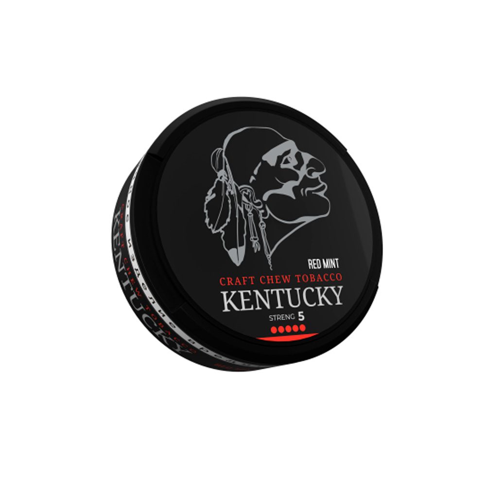 Жевательный табак Kentucky (red mint) slim 10гр M
