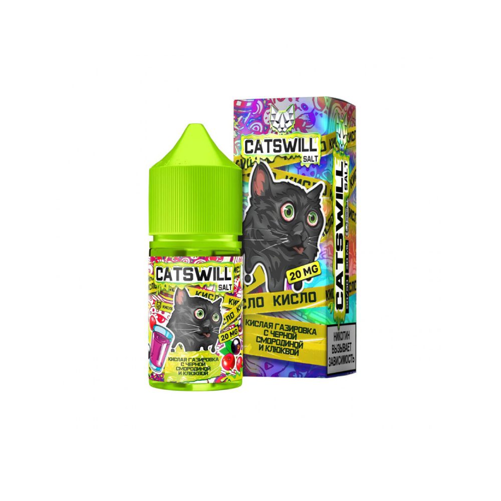 Catswill Sour salt (газировка/черная смородина/клюква) 20 hard M