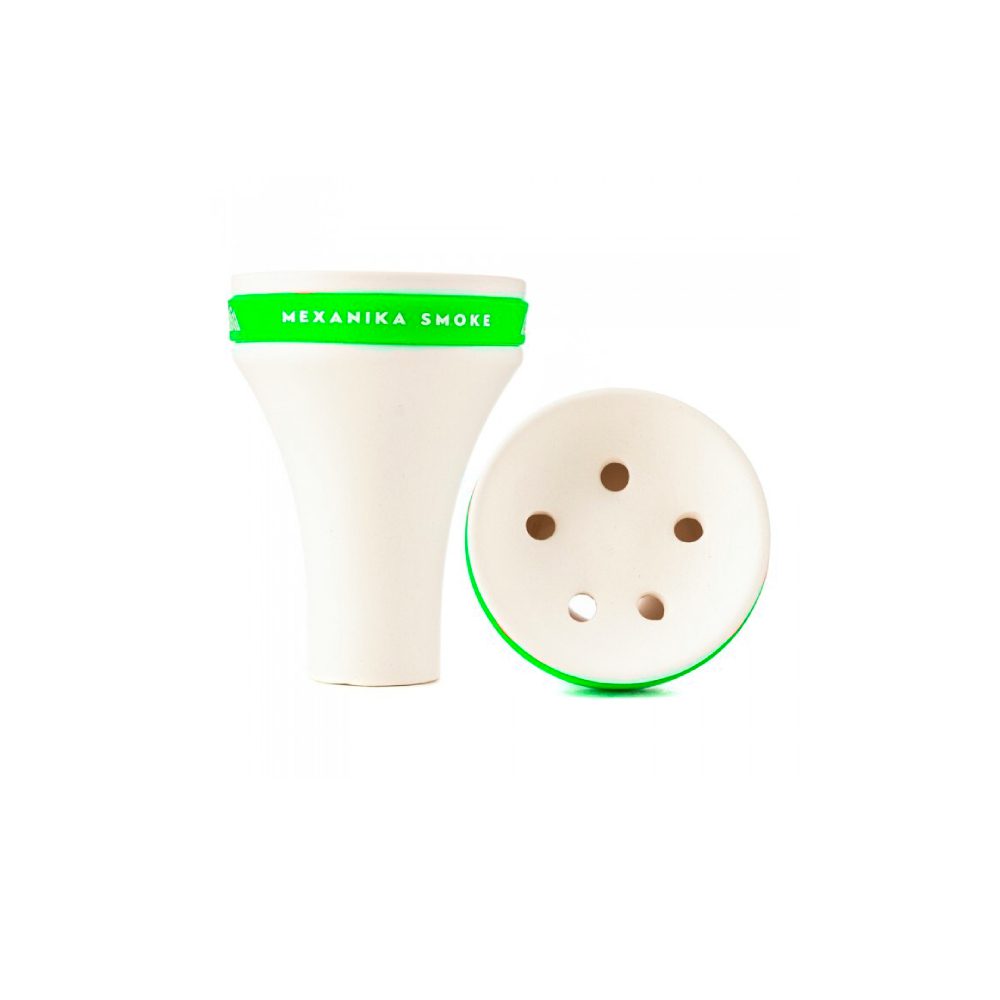MS Fancy (белая/зеленая) чаша для кальяна