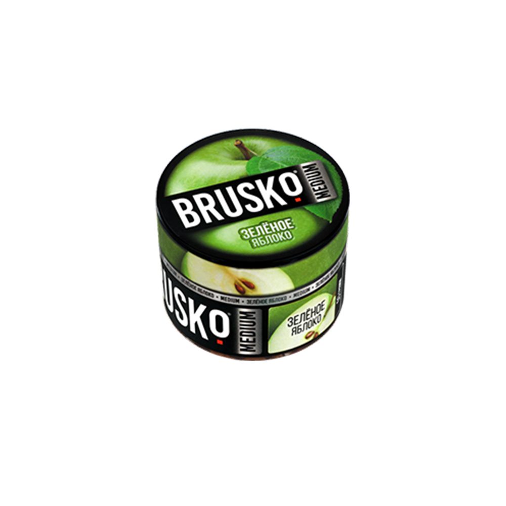 Brusko 50гр (зеленое яблоко) безникотиновая смесь
