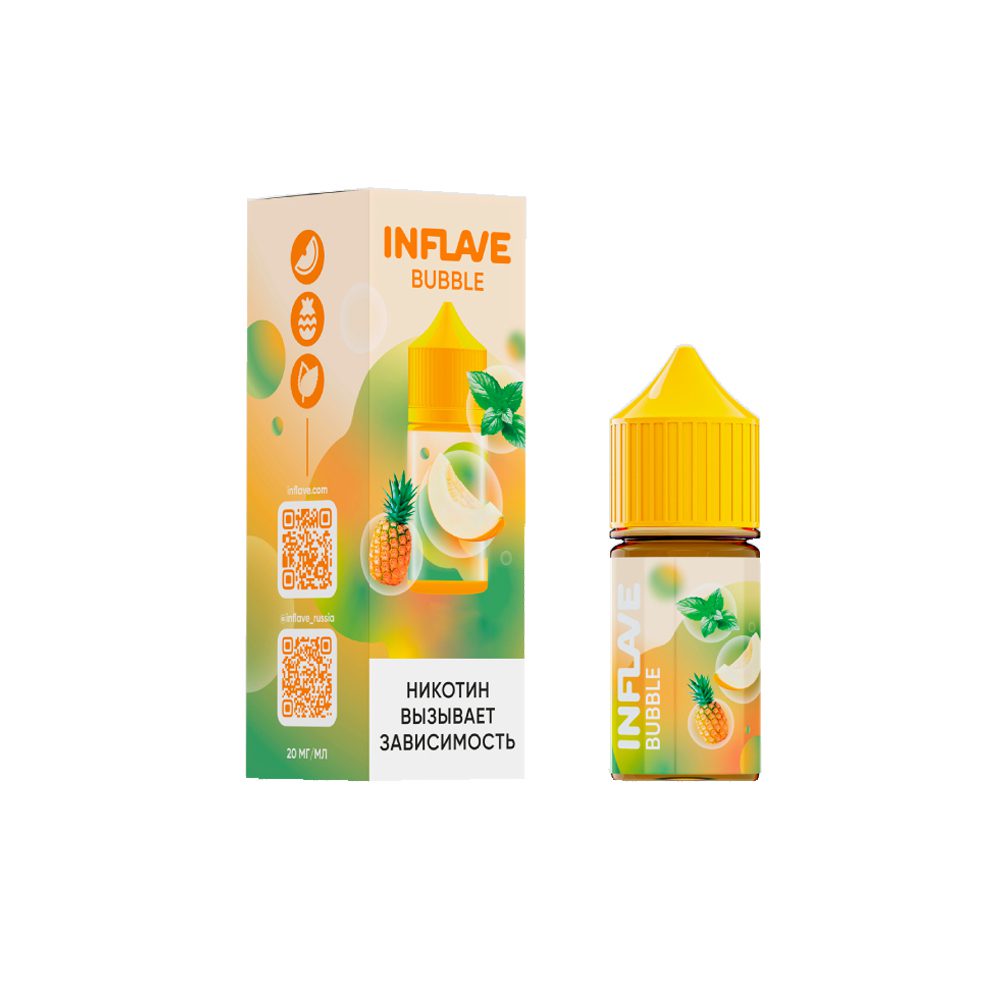 Inflave Mint Bubble salt (ананас/мята) 20mg M