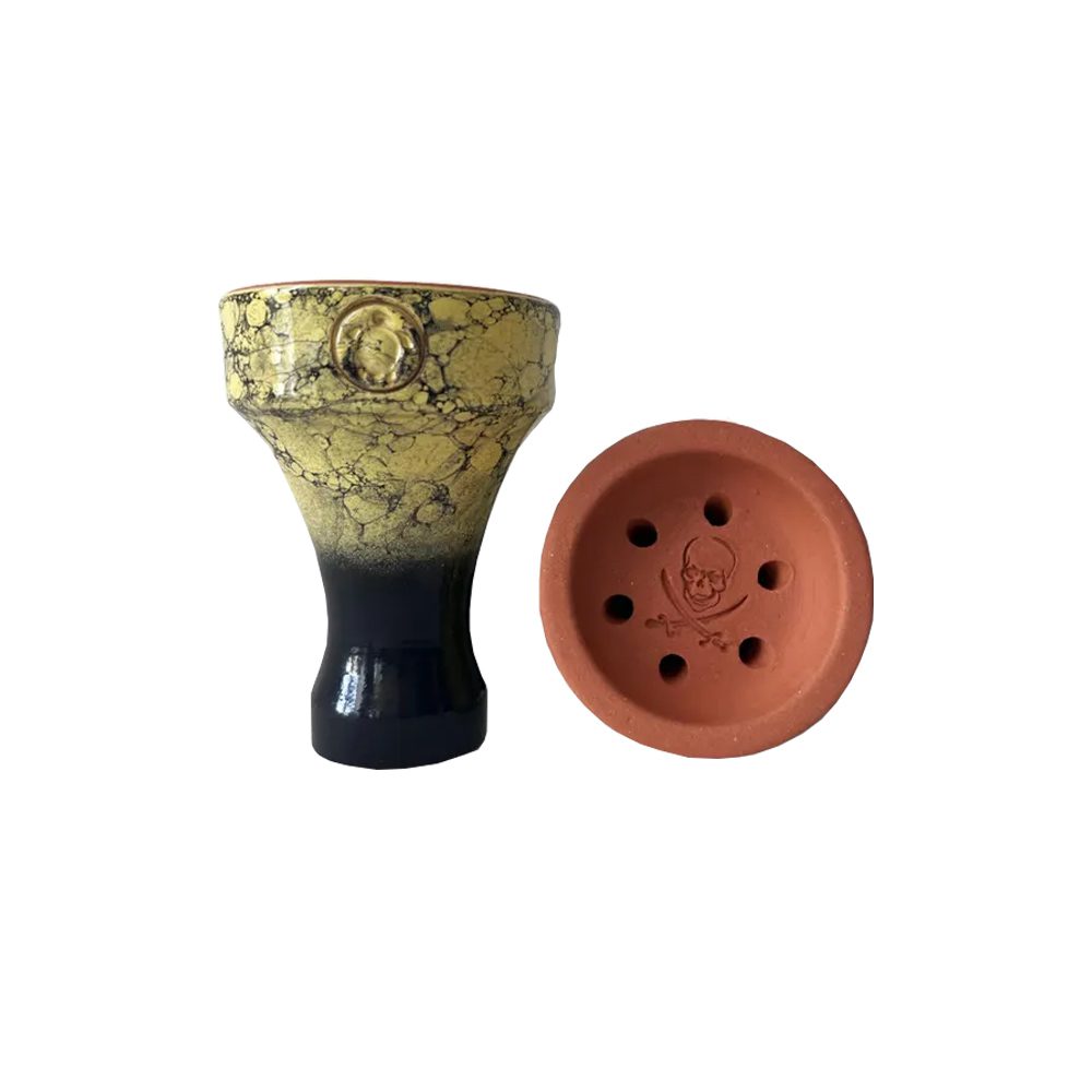 Tortuga Черная метка (желтая) чаша для кальяна