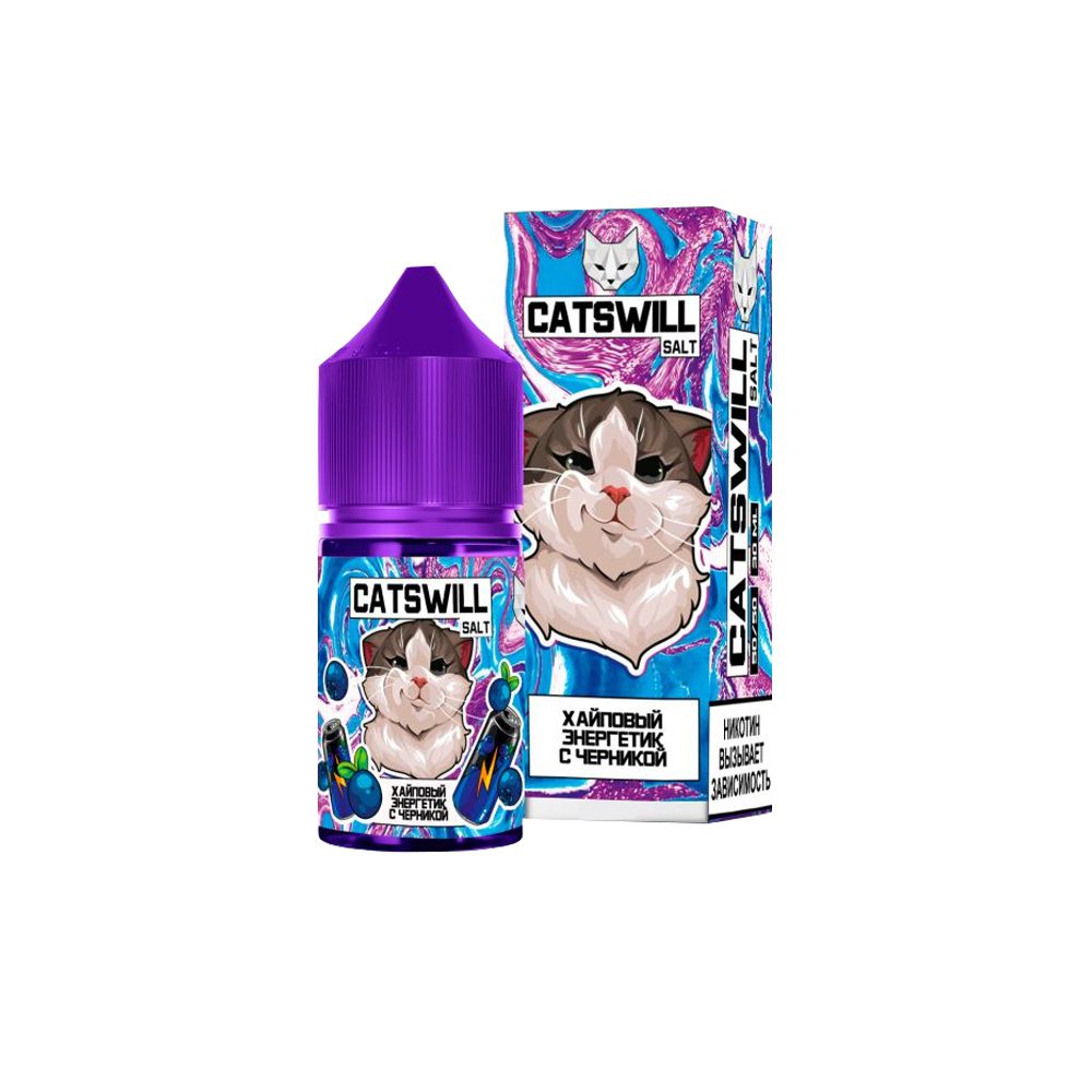 Catswill salt (энергетик/черника) 20 hard M