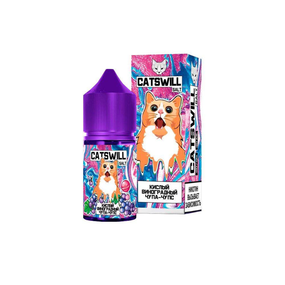 Catswill salt (кислый виноградный чупа-чупс) 20 hard M