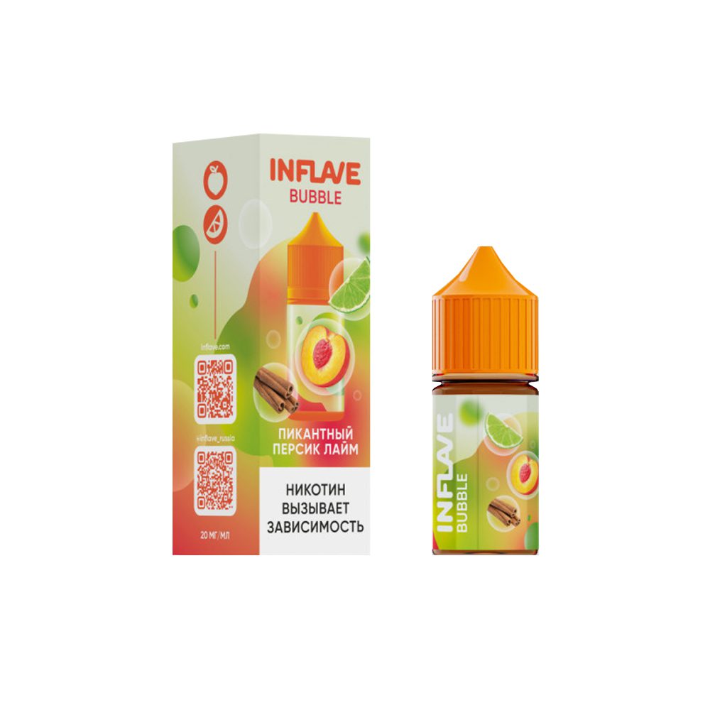 Inflave Bubble salt (пикантный персик/лайм) 20mg M