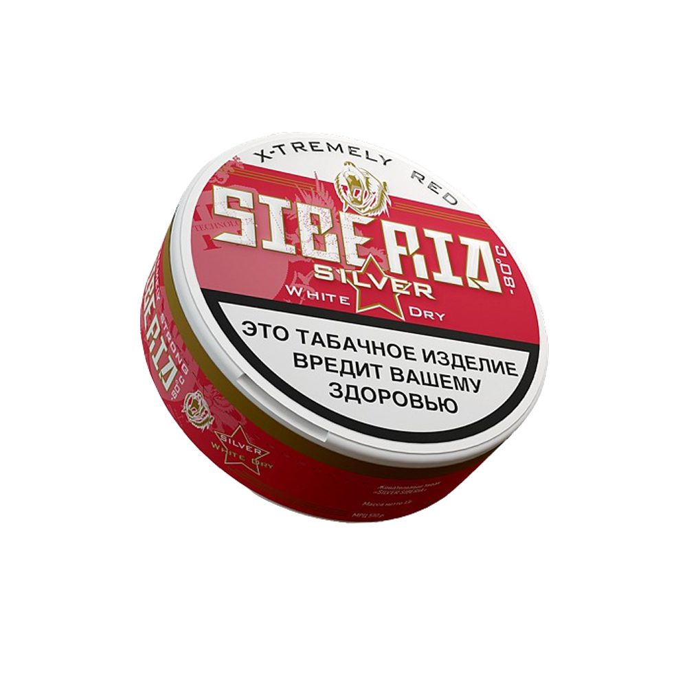 Жевательный табак Siberia Silver White Dry 13гр M