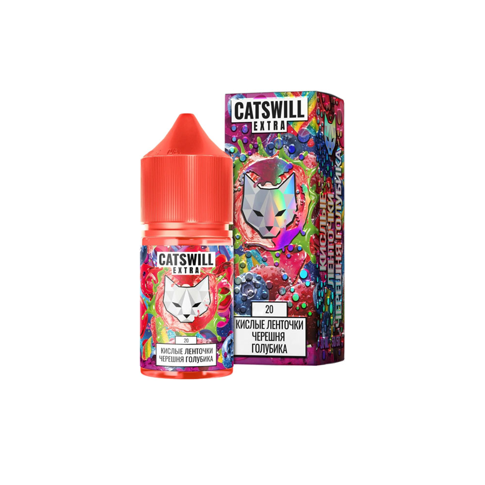 Catswill Extra salt (кислые ленточки/черешня/голубика) 20mg M