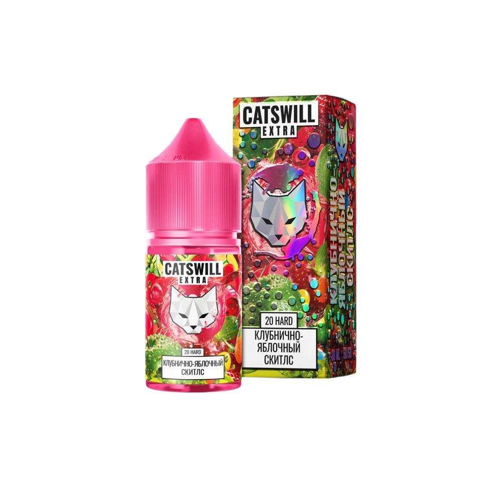 Catswill Extra salt (клубнично-яблочный скитлс) 20 hard M