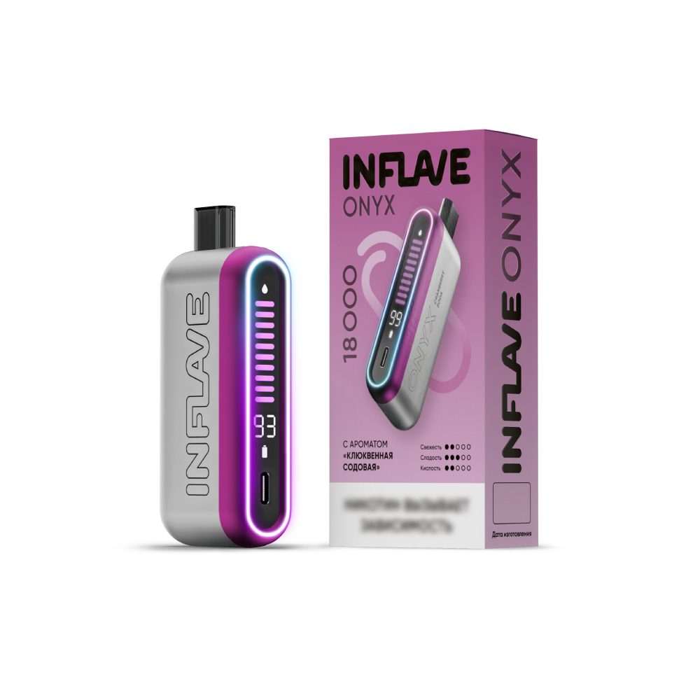 Inflave Onyx 18000 (клюквенная содовая) M