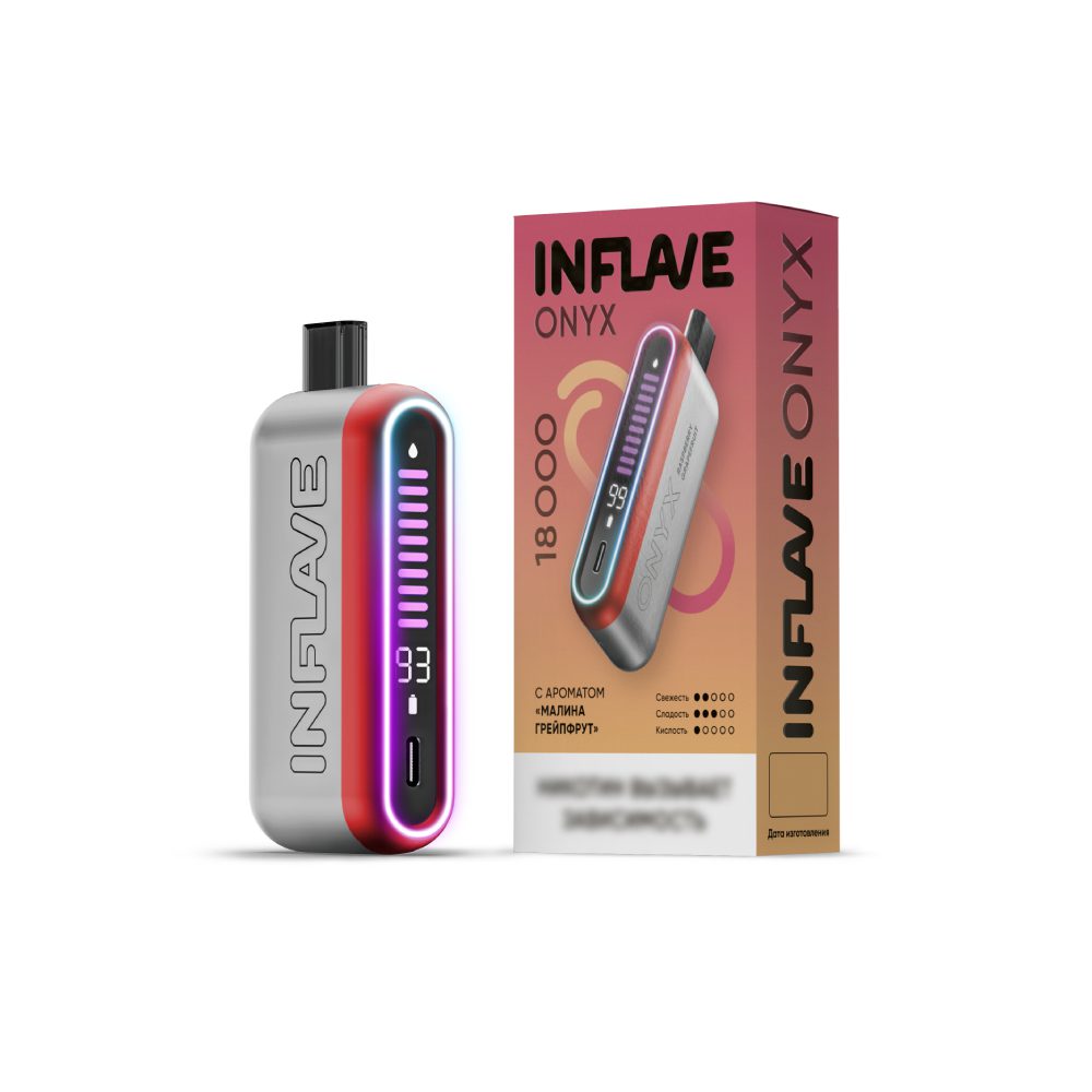 Inflave Onyx 18000 (малина/грейпфрут) M