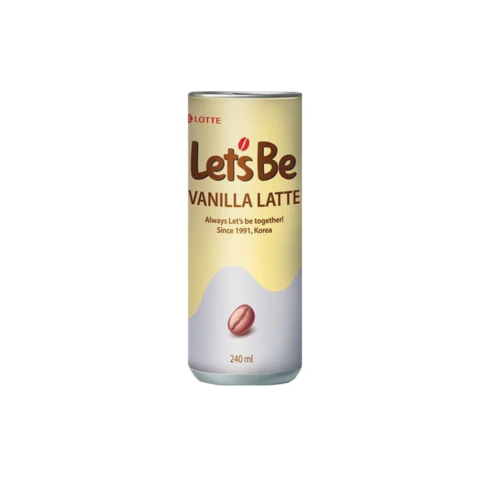 Напиток Lotte let's (vanilla latte) 0.24л