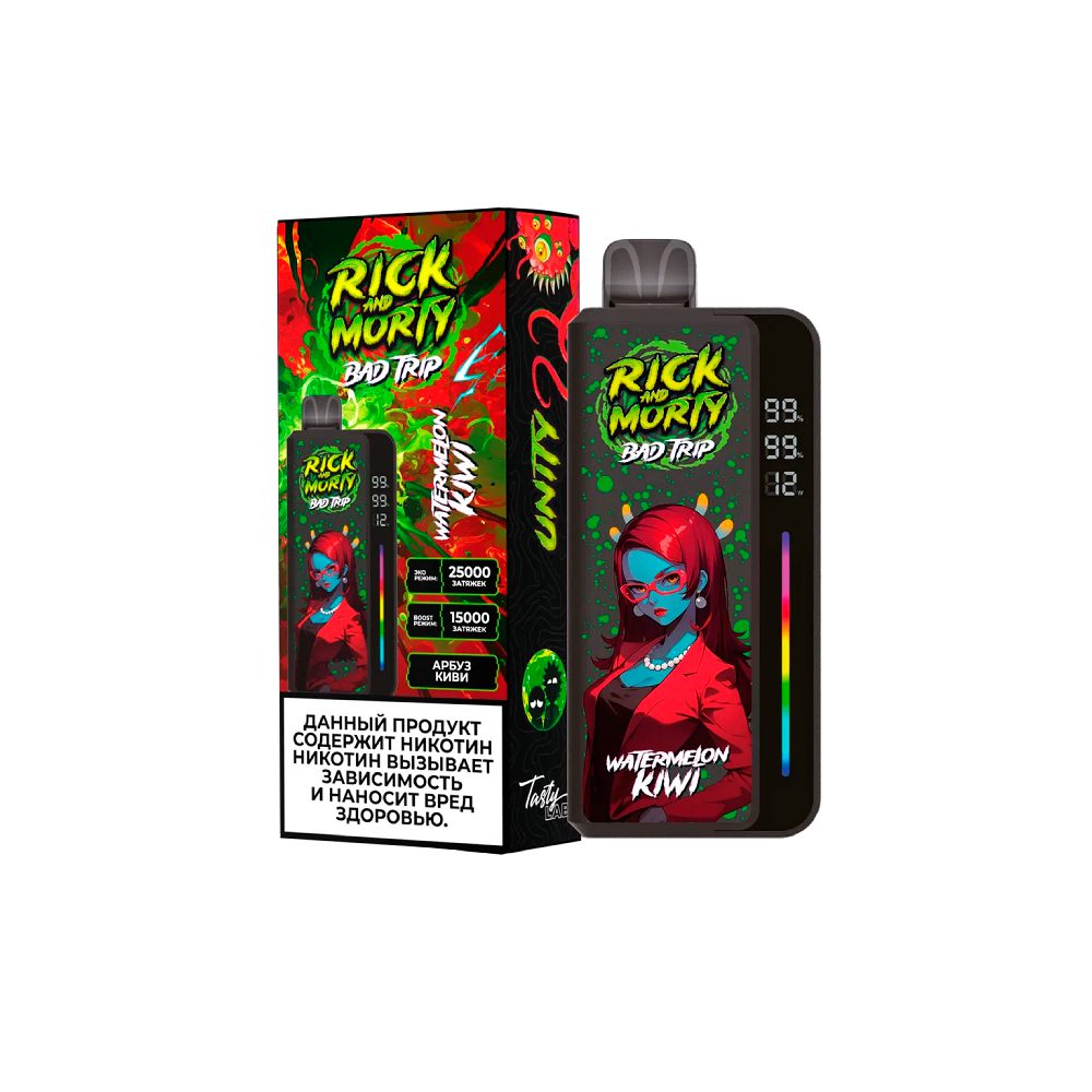 Rick and Morty Bad trip 25000 (watermelon/kiwi) M