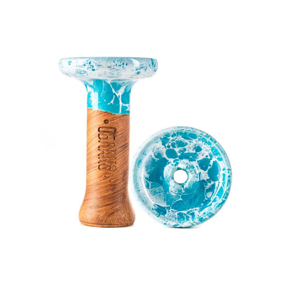 Облако Phunnel L Glaze Top (бело-голубой мрамор) чаша для кальяна