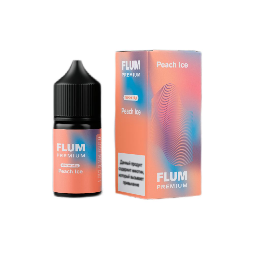 Flum Premium salt (персик/лед) 20mg M