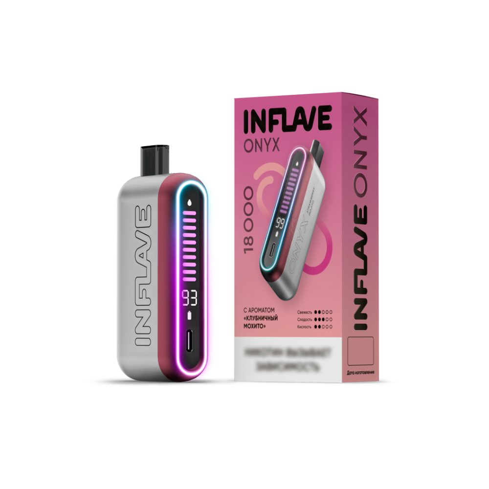 Inflave Onyx 18000 (клубничный мохито) M