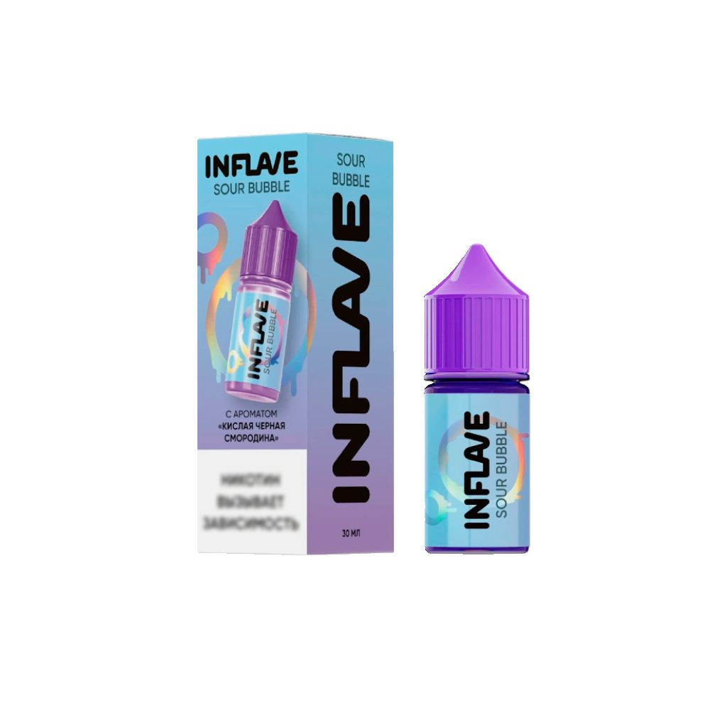 Inflave Sour Bubble salt (кислая черная смородина) 20mg M
