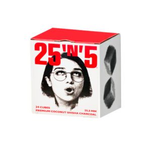 25N5 25мм/24шт уголь для кальяна